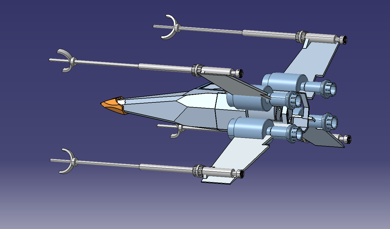 A2004204-星球大战“X翼星际战斗机”宇宙飞船
